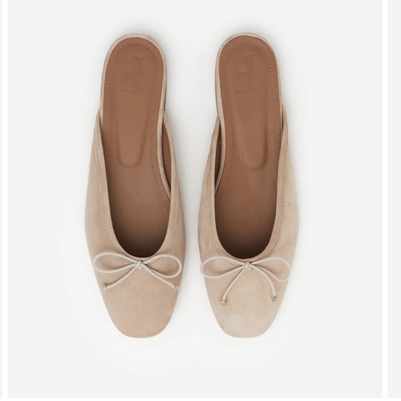 Flattered Shoes - Flattered Tan Flats with Bow Detail